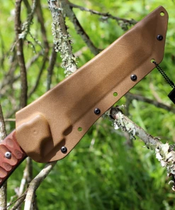 Hot Sale ✨ TOPS Steel Eagle 107C Delta Class, 7.63" Acid Rain Finish w/The Operator's Edge Blade, RMT Tan Canvas Handle ⭐ -Automatic Knives shop image 43210.1572889634