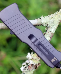 Buy ✨ HK Knives HK Mini Incursion OTF Automatic, 2.95" Black PVD Tanto Blade, Matte Grey Aluminum Frame-54042 👏 -Automatic Knives shop image 47574.1572556344