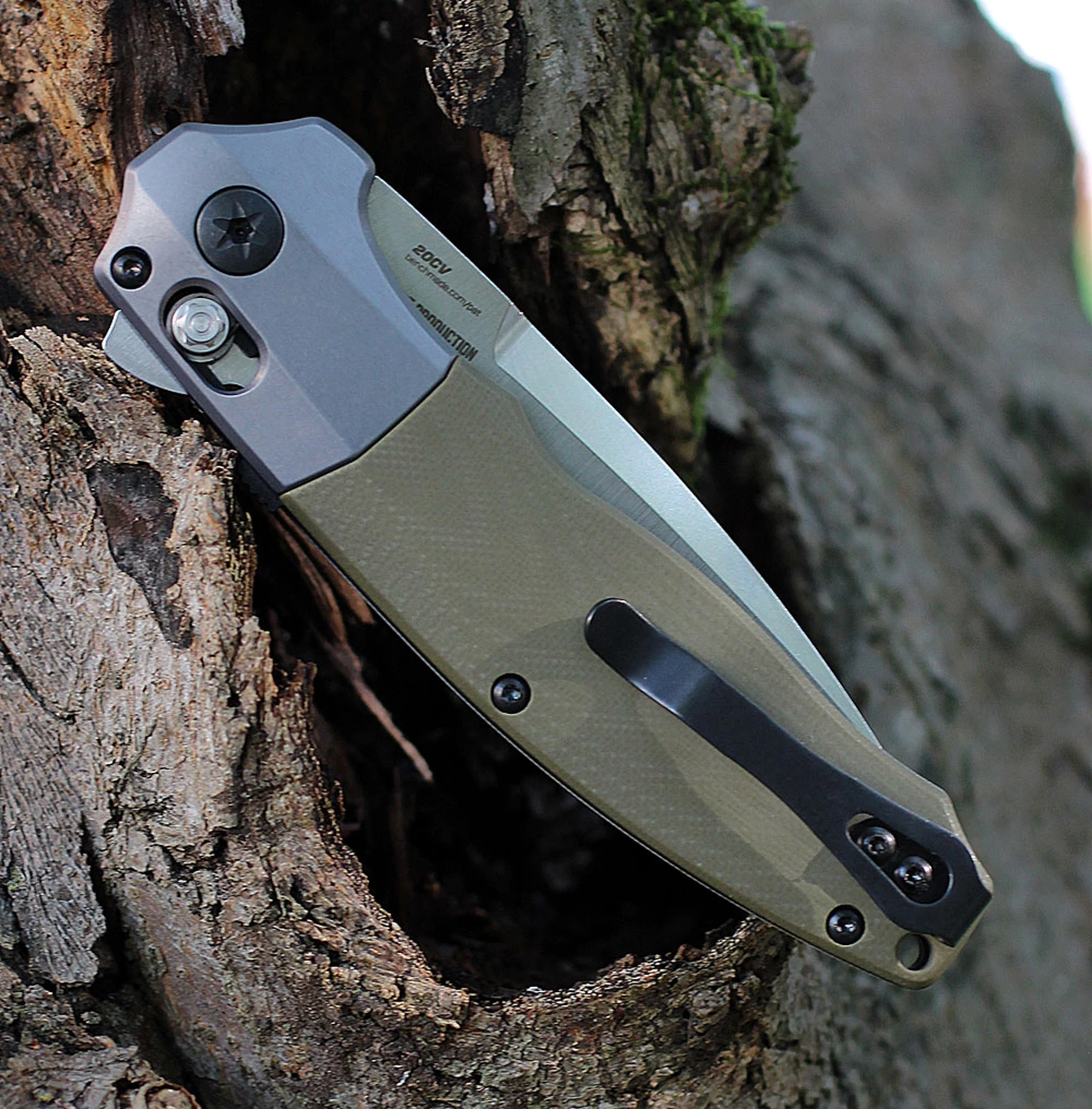 Cheapest ๐งจ Benchmade Knives Benchmade 496 Vector Assist Flipper, 3.6" CPM-20CV Satin Blade, Contoured OD Green G10 Handle ๐ 4 Cheapest ๐งจ Benchmade Knives Benchmade 496 Vector Assist Flipper, 3.6" CPM-20CV Satin Blade, Contoured OD Green G10 Handle ๐ - Image 4