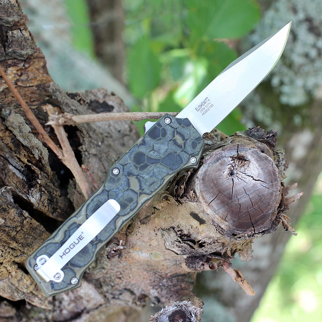 Best Sale ✔️ Hogue Compound 34038, 3.5" CPM S30V Clip Point Tumbled Blade, G-Mascus Green G-10 Handle 👍 2 Best Sale ✔️ Hogue Compound 34038, 3.5" CPM S30V Clip Point Tumbled Blade, G-Mascus Green G-10 Handle 👍 - Image 2