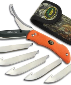 Outlet 👏 Outdoor Edge Razor Pro Orange, OERO20, 3 1/2" Blade, Orange Rubberized TPR Handle 😍