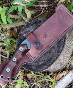 Promo 🧨 TOPS Nata TNAT-01, 6.50" 1095 Acid Rain Blade, Black Canvas/Brown Burlap Micarta Handle 🎁 -Automatic Knives shop image 79125.1572553086