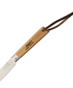 Budget ⭐ MAM2037 Operario Folder Drop Point, 3 1/4" Stainless Steel Satin Blade, Beechwood Handle w/Leather Lanyard 🤩