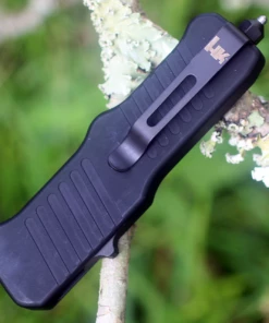 Flash Sale 👍 HK Knives HK Mini Incursion OTF Automatic, 2.95" Tumbled Clip Point Blade, Matte Black Aluminum Frame-54050 ✔️ -Automatic Knives shop image 87284.1572614225