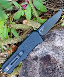 Promo ✔️ HK Knives HK Mini Incursion OTF Automatic: 2.95" Clip Point Black Blade, Matte Black Aluminum Frame ✨ 5 Promo ✔️ HK Knives HK Mini Incursion OTF Automatic: 2.95" Clip Point Black Blade, Matte Black Aluminum Frame ✨ -Automatic Knives shop image 91400.1572549855