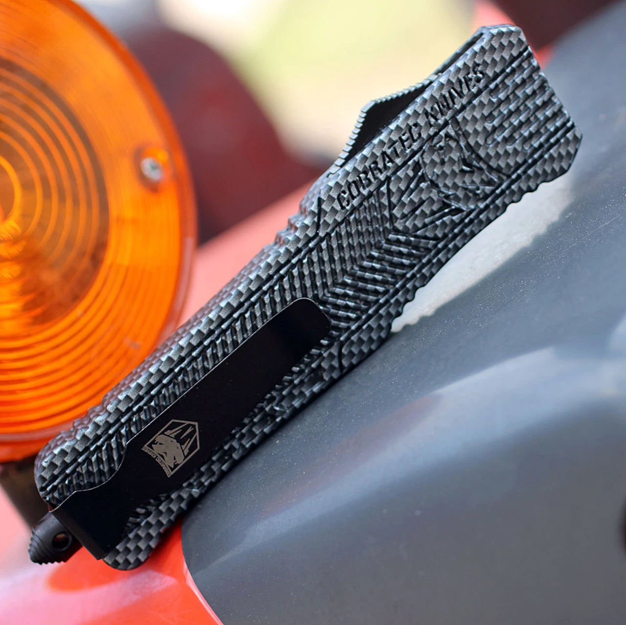 New 🤩 CobraTec Knives LCFCTK-1LDAGNS Large CTK-1 Carbon Fiber Wrap, 3.75" D2 Steel Dagger Blade, Aluminum Handle 🎉 3 New 🤩 CobraTec Knives LCFCTK-1LDAGNS Large CTK-1 Carbon Fiber Wrap, 3.75" D2 Steel Dagger Blade, Aluminum Handle 🎉 - Image 3