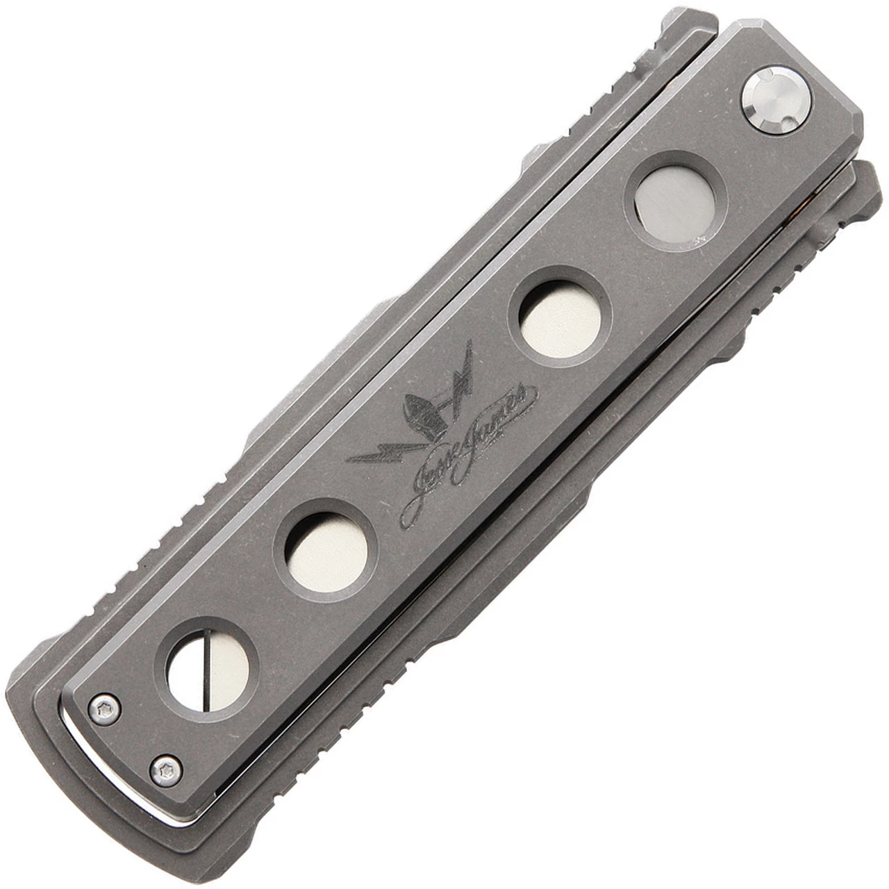 Best Pirce 🛒 Jesse James Knife Co. Nomad Titanium-JJKC1, 4.0 in. Tanto Uddeholm AEB-L Steel PlainEdge ⭐ 4 Best Pirce 🛒 Jesse James Knife Co. Nomad Titanium-JJKC1, 4.0 in. Tanto Uddeholm AEB-L Steel PlainEdge ⭐ - Image 4