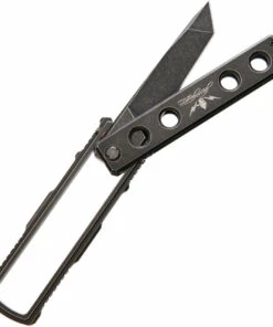 Cheap 🎉 Jesse James Knife Co. Nomad Titanium-JJKC1BS, 4.0 in. Tanto Uddeholm AEB-L Steel Black Stonewash PlainEdge 😍 -Automatic Knives shop jjkc1bs add 02 48833.1566585930