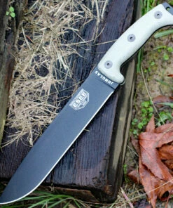 Coupon 😍 ESEE Knives ESEE Junglas 10-Inch Knife, Black Blade, Micarta Handles, Kydex Sheath & Cordua Backing 🌟