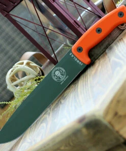 Promo 🧨 ESEE Knives ESEE Junglas Knife OD-OR, 1095 Carbon Steel, G-10 Handle 🛒