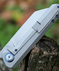 Coupon 😀 Kansept Knives Kansept Bulldozer - Gray Ti (3.8" CPM-20CV Satin) K1028A1 ✨ -Automatic Knives shop k1028a1.1 02028.1638896382