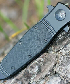 Deals 🔔 CRKT K345KKS Bombastic Black, 3.3" 8Cr13MoV Combo Blade, Stainless Handles ✔️ -Automatic Knives shop k345kks.2 21308.1566585885