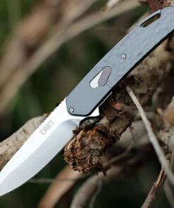 Best Pirce 🎉 CRKT Bona Fide K540GXP, 3.59" Satin Finish D2 Steel Plain Blade, Gray Scultped Aluminum Handles. ⌛