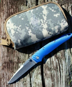 Brand new 💯 Kizer Cutlery Kizer KI4419A2 Silver, 3.50 in. CPM-S35VN Stonewash Plain Blade, Blue Aluminum Handle 🌟 -Automatic Knives shop ki4419a2.5 41390.1583428384