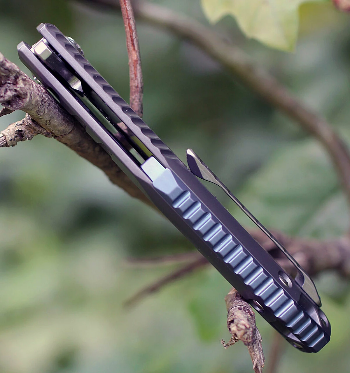 Budget 💯 Kizer Cutlery Kizer 4505 Basalt, 3.3" CPM-S35VN Plain Blade, Gray Titanium Handle ✨ 5 Budget 💯 Kizer Cutlery Kizer 4505 Basalt, 3.3" CPM-S35VN Plain Blade, Gray Titanium Handle ✨ - Image 5