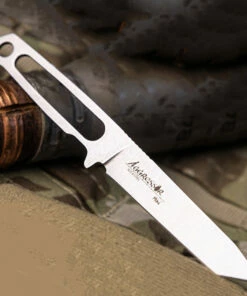 Outlet 🔔 Kizlyar Supreme Aggressor Mini Fixed Blade - (2" AUS-8 Satin) Blk Leather 🧨