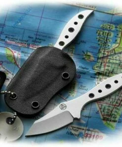 Buy 🛒 Nemesis NK-4 Hellion Neck Knife Lightweight, 1 5/8" - S30VPlain Blade, Neck Chain ✔️