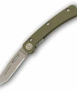 Deals 🔥 Knives of Alaska KOA Featherlight Series Defender, D2 Blade, Tanto Combo Edge 🔔