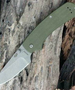 New 👍 Boker Plus XS Chad Los Banos Pocket Knife, 01BO538, Olive Green G-10 Handle 💯