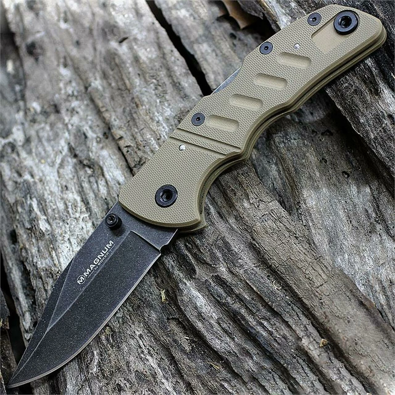 Coupon 🔥 Boker Magnum Kilo Slim Bowie Lockback, Tan G-10 Handle, 01LG312 🔥 1 Coupon 🔥 Boker Magnum Kilo Slim Bowie Lockback, Tan G-10 Handle, 01LG312 🔥