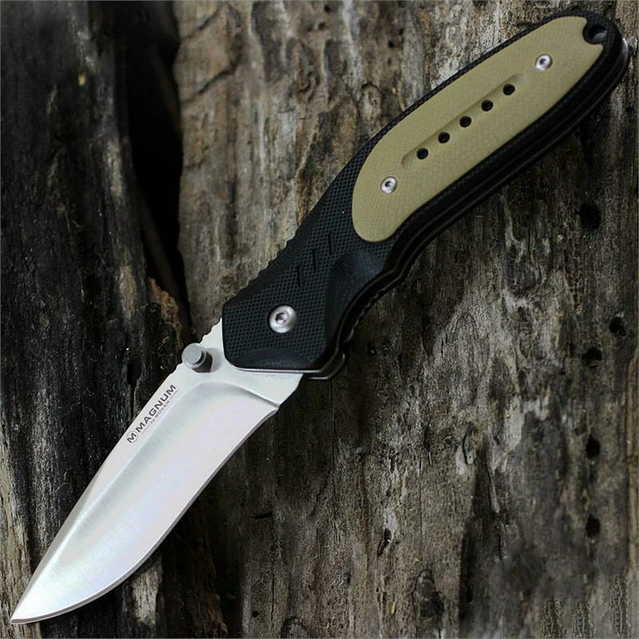 Discount 🎁 Boker Magnum Ypsilon Folder Liner Lock, Black and Tan G-10 Handle, Plain Edge 01SC421 🤩 1 Discount 🎁 Boker Magnum Ypsilon Folder Liner Lock, Black and Tan G-10 Handle, Plain Edge 01SC421 🤩