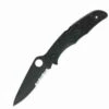 Hot Sale ❤️ Spyderco Knives Spyderco C10PSBBK Endura 4, 3.75" VG-10 Black Combo Blade, FRN Handle 👍