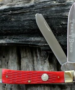 Coupon 🛒 Boker Traditional Series, Trapper, Jigged Red Bone Handle, 4 1/4 in. Closed ✔️