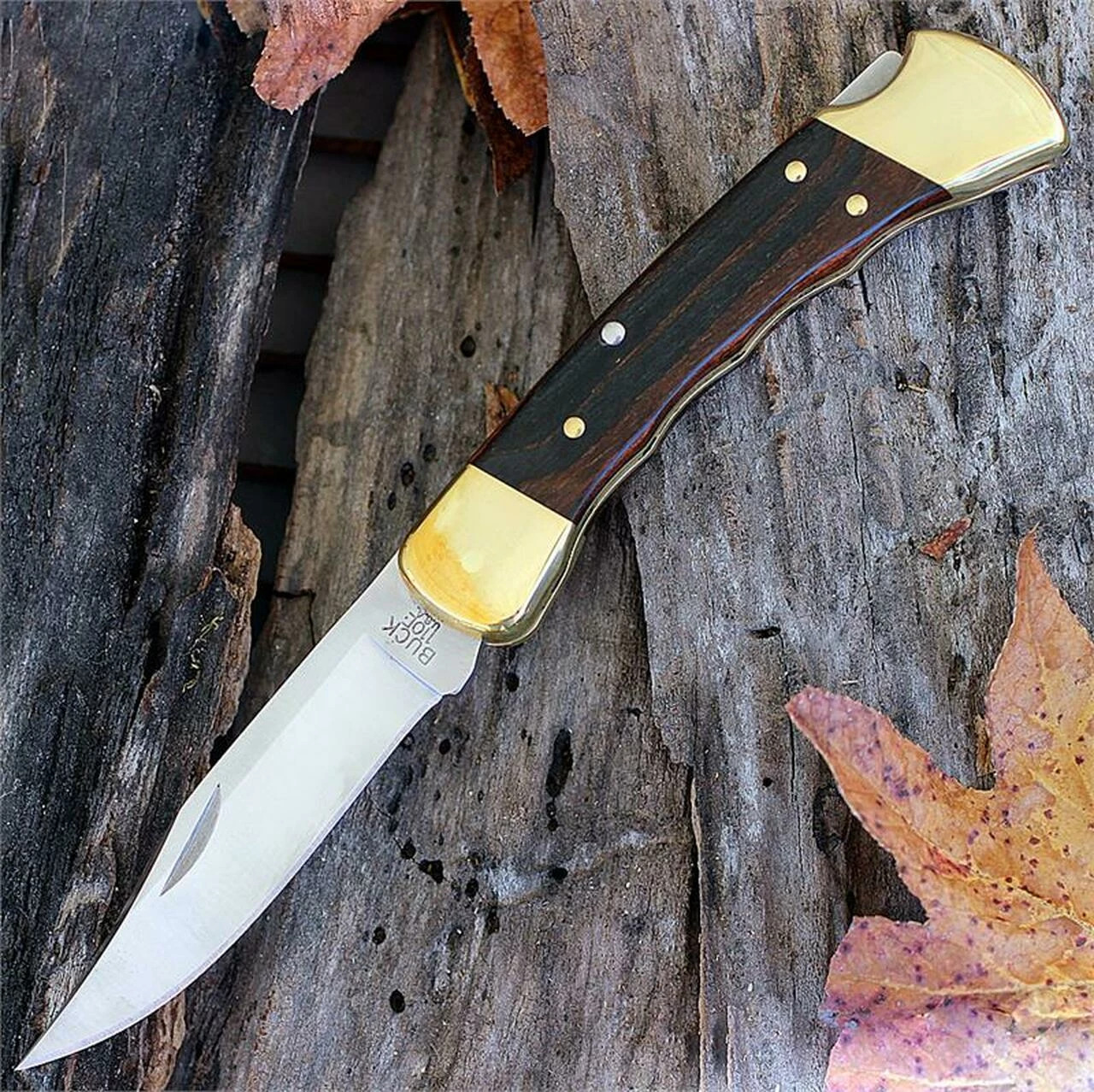 Wholesale 👍 Buck Knives Buck BU110FG Folding Hunter, 3.75" 420HC Plain Blade, Finger Grooved Woodgrain Handle, Leather Sheath ✔️ 1 Wholesale 👍 Buck Knives Buck BU110FG Folding Hunter, 3.75" 420HC Plain Blade, Finger Grooved Woodgrain Handle, Leather Sheath ✔️