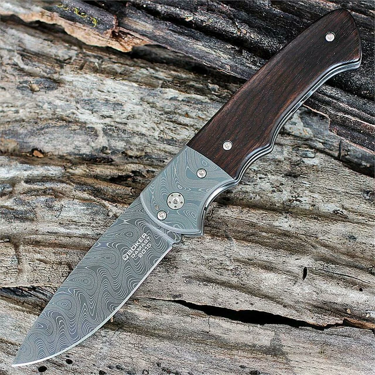 Promo 🎁 Boker 2015 Annual Damascus Collector's Folding Knife, Armin Design, 1132015DAM 🔔 1 Promo 🎁 Boker 2015 Annual Damascus Collector's Folding Knife, Armin Design, 1132015DAM 🔔