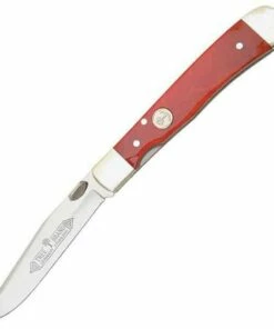Cheapest 🎉 Boker Trapperliner Red Smooth Bone, Solingen Stainless, Red Bone Handle ⭐