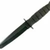 Deals ⭐ KA-BAR Short Fighting Knife Black Plain Edge Tanto, Leather Sheath 😀