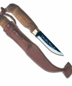 Deals 🔔 Marttiini Knives Marttiini Lynx LumberJack Fixed, Carbon Steel, Stained Birch Handle 🎉
