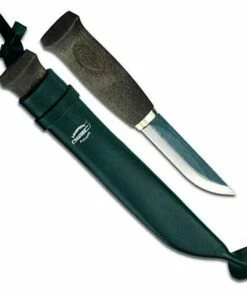 New 🤩 Marttiini Knives Marttiini Black Lumberjack Fixed, Carbon Steel, Stained Birch Handle 😍