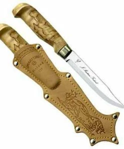 Cheap ⭐ Marttiini Knives Marttiini Lynx Knife 139, Curly Birch Handle w/Varnish Finish 🔔