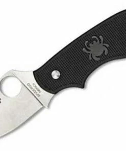 Best Pirce ❤️ Spyderco Knives Spyderco Squeak Lightweight Black C154PBK, 2.0" N690Co Plain Blade 💯