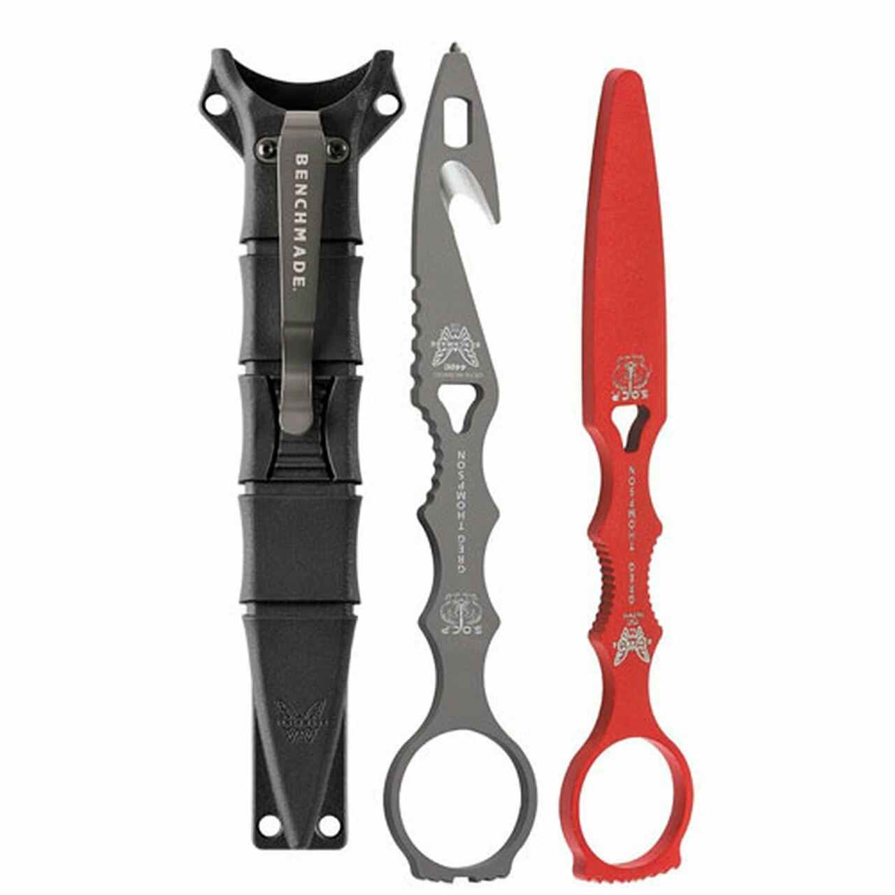 Promo ✔️ Benchmade Knives Benchmade SOCP Grey Rescue Tool w/ Red Trainer Blade, 179GRY-COMBO, 2.5 in. 440C Rescue Tool, Black Sheath ⭐ 1 Promo ✔️ Benchmade Knives Benchmade SOCP Grey Rescue Tool w/ Red Trainer Blade, 179GRY-COMBO, 2.5 in. 440C Rescue Tool, Black Sheath ⭐
