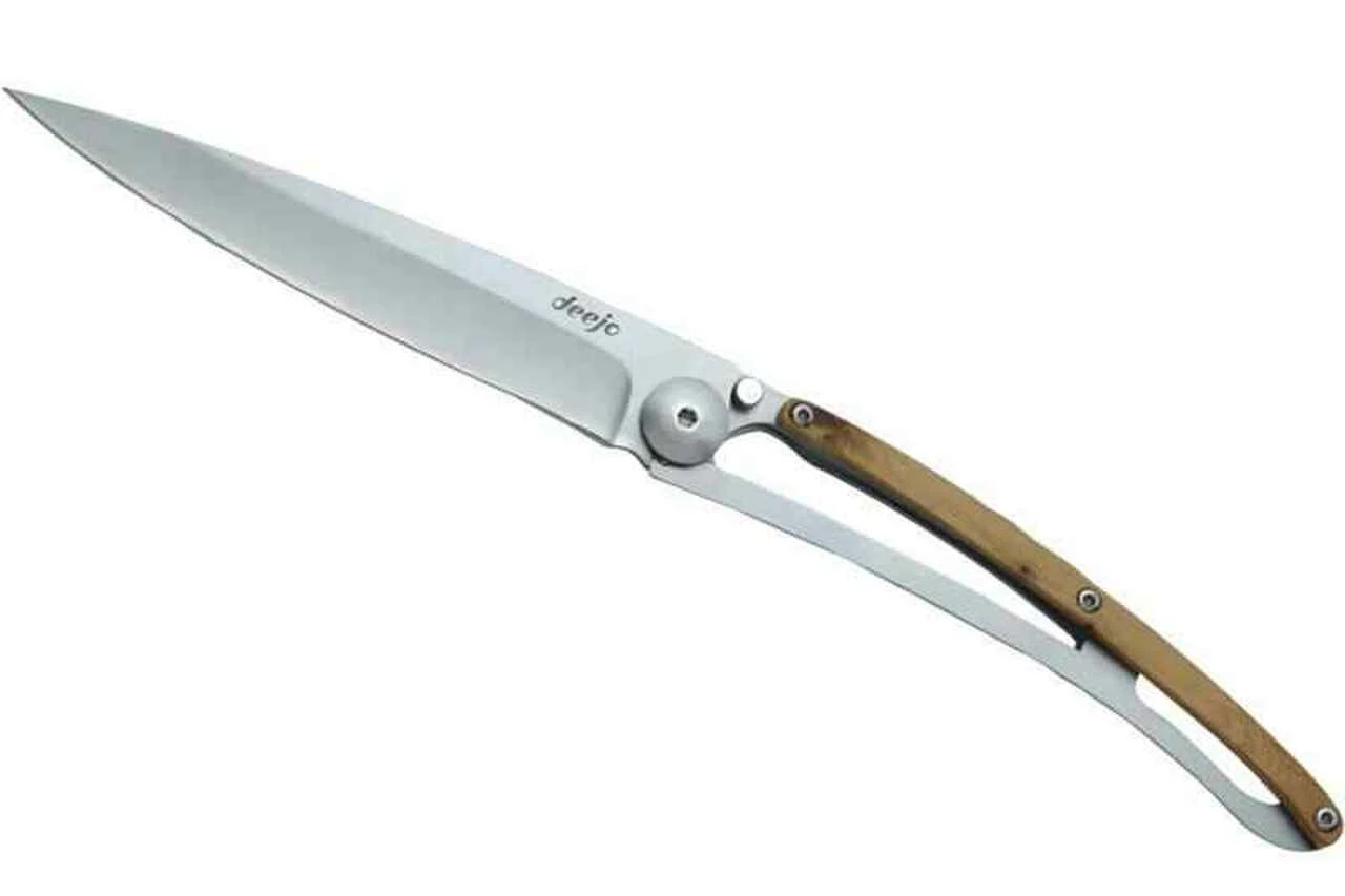 Discount 🔥 Deejo Knives Deejo DEE1CB002 Wood 37g, 3.75" 420 SS Plain Blade, Juniper Wood Handle ❤️ 1 Discount 🔥 Deejo Knives Deejo DEE1CB002 Wood 37g, 3.75" 420 SS Plain Blade, Juniper Wood Handle ❤️