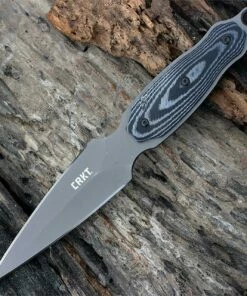 Cheapest ✨ CRKT 2075 Shrill™, 4.75" 8Cr13MoV Plain Blade, Micarta Handle ❤️