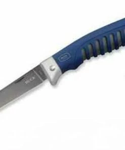 Best reviews of ✔️ Buck Knives Buck 220BLS Silver Creek Folding Fillet, 6.5" 420J2 Plain Blade, Blue Rubber Handle 🛒