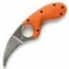 Flash Sale 👍 CRKT 2510ER Bear Claw, 2" AUS6M SS Serrated Blade w/Non-Pointed Tip, Orange Zytel Handle ✔️