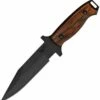 Discount 👍 Bear Ops BC31004 Close Quarter Combat Fixed Blade, 6" 154CM SS Plain Blade Black Titanium Coating, Cocobolo Handle, Nylon Sheath 🔥