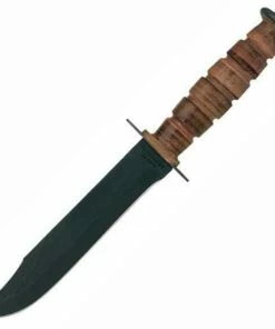 Best Sale 🌟 Case 334 USMC Knife, Grooved Leather Handle (USMC) 😀