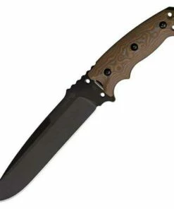Best deal 🔥 Hogue Large Fixed Blade, Drop Point Blade, G-10 Scales, G-Mascus Tan ⭐