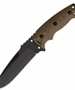 Best Sale ⌛ Hogue Medium Fixed Blade, Drop Point Blade, G-10 Scales G-Mascus Tan ✔️