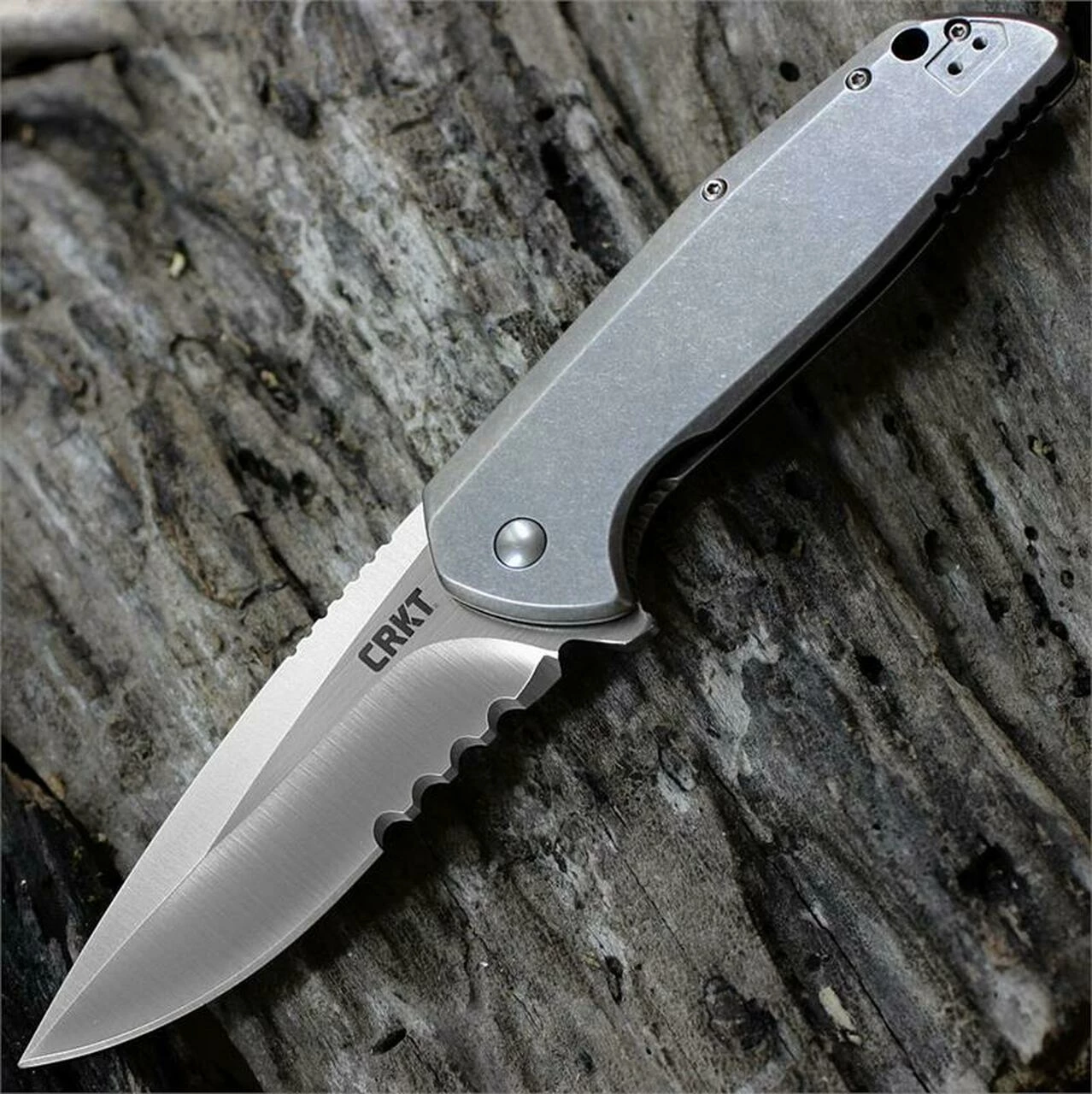 New ⭐ CRKT Columbia River, G.S.D. 3710, Liong Mah Design, 3.32" AUS 8 Combo Blade, Frame Lock ❤️ 1 New ⭐ CRKT Columbia River, G.S.D. 3710, Liong Mah Design, 3.32" AUS 8 Combo Blade, Frame Lock ❤️
