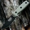 Budget ✨ ESEE Knives ESEE 3MIL-P, Plain Edge, OD Green Molded Sheath with Molle Back 😍