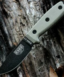 Budget ✨ ESEE Knives ESEE 3MIL-P, Plain Edge, OD Green Molded Sheath with Molle Back 😍