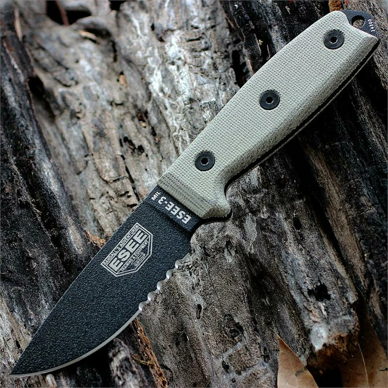 Best Pirce ⭐ ESEE Knives ESEE 3MIL-S-B, Combo Edge, Black Molded Sheath with MOLLE Back 🔥 1 Best Pirce ⭐ ESEE Knives ESEE 3MIL-S-B, Combo Edge, Black Molded Sheath with MOLLE Back 🔥