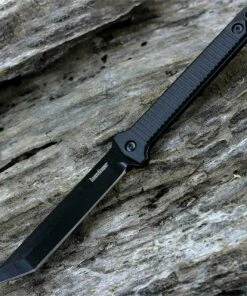 Best Pirce 💯 Kershaw Knives Kershaw 4008X Dune, "Neck Sword", 3.8" 3Cr13, Tanto Blade, GFN Handle 👍