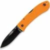 Budget 😀 KA-BAR Dozier Folding Hunter, Blaze Orange Handle, Black Plain Edge ✔️